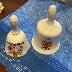 Set of 2 porcelain colletable bells
